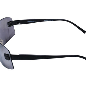 CHANEL Rimless Sunglasses Eyewear 4026 c.142/22 Size 63□17 120 Coco Mark Black Good Condition Used 4a003734