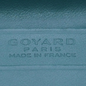 Like new GOYARD Malsherbes card case MALESHPMLTY09CL09X Silver hardware Green PVC vocal calfskin Used 4a003847
