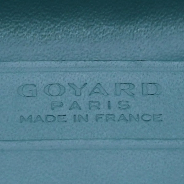 Like new GOYARD Malsherbes card case MALESHPMLTY09CL09X Silver hardware Green PVC vocal calfskin Used 4a003847