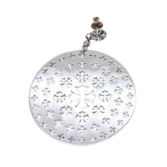 Very good condition CHROME HEARTS CIRCLE CH PLUS drop earrings Weight approx. 15.34g One ear 925 Silver Used 4a003622