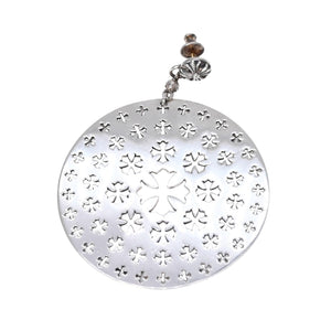 Very good condition CHROME HEARTS CIRCLE CH PLUS drop earrings Weight approx. 15.34g One ear 925 Silver Used 4a003622