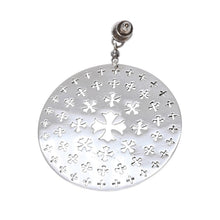 画像をギャラリービューアに読み込む, 極美品 CHROME HEARTS クロムハーツ CIRCLE CH PLUS サークルCHプラス ドロップピアス 重量約15.34g 片耳用 シルバー925 中古 4a003622
