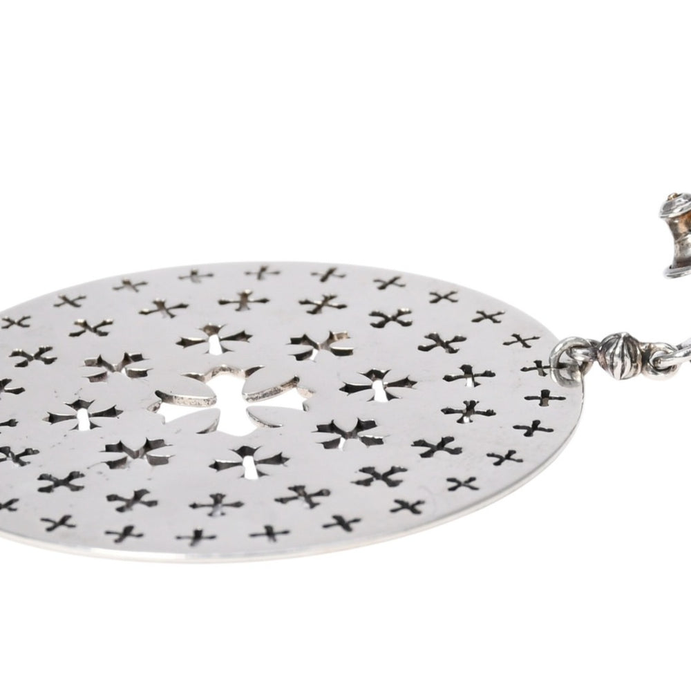 Very good condition CHROME HEARTS CIRCLE CH PLUS drop earrings Weight approx. 15.34g One ear 925 Silver Used 4a003622