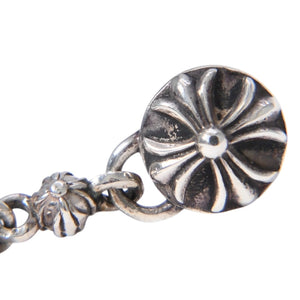Very good condition CHROME HEARTS CIRCLE CH PLUS drop earrings Weight approx. 15.34g One ear 925 Silver Used 4a003622