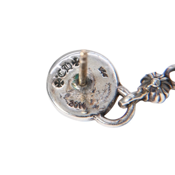 Very good condition CHROME HEARTS CIRCLE CH PLUS drop earrings Weight approx. 15.34g One ear 925 Silver Used 4a003622