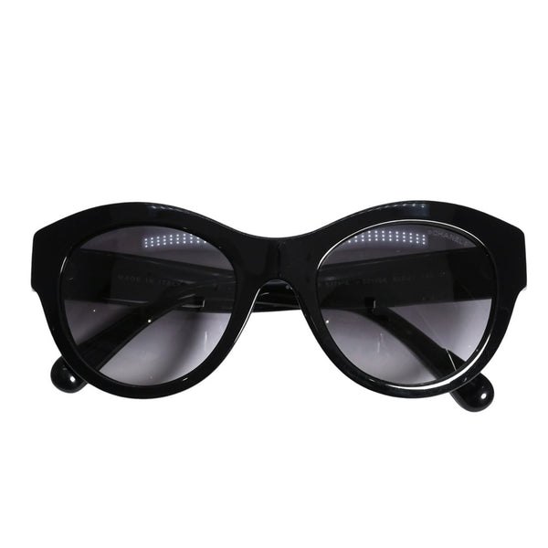CHANEL シャネル ウェリントン サングラス アイウェア 5371-A c.501/S6 サイズ52□21 140 ココマーク ブラック 美品 中古 4a003739