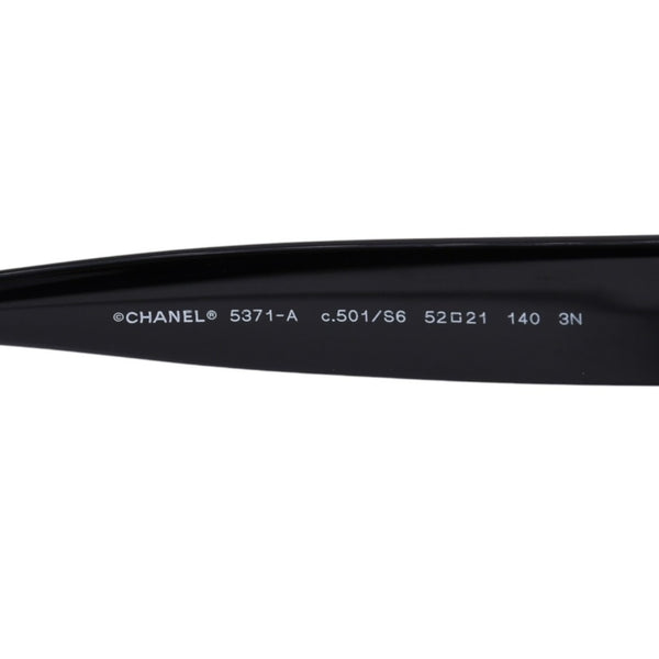 CHANEL シャネル ウェリントン サングラス アイウェア 5371-A c.501/S6 サイズ52□21 140 ココマーク ブラック 美品 中古 4a003739