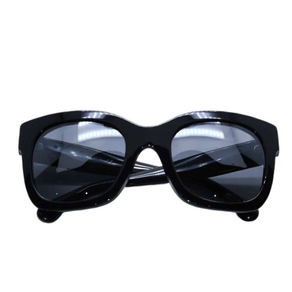 CHANEL シャネル ウェリントン サングラス アイウェア 5357-A c.501/26 サイズ53□23 140 ココマーク ブラック 美品 中古 4a003740