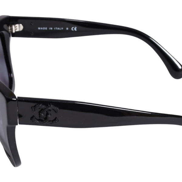 CHANEL シャネル ウェリントン サングラス アイウェア 5357-A c.501/26 サイズ53□23 140 ココマーク ブラック 美品 中古 4a003740