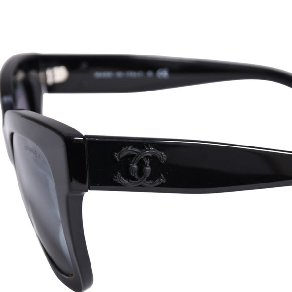 CHANEL シャネル ウェリントン サングラス アイウェア 5357-A c.501/26 サイズ53□23 140 ココマーク ブラック 美品 中古 4a003740