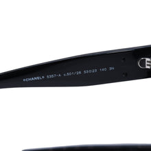 Load image into Gallery viewer, CHANEL シャネル ウェリントン サングラス アイウェア 5357-A c.501/26 サイズ53□23 140 ココマーク ブラック 美品 中古 4a003740