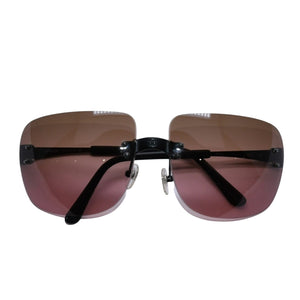 CHANEL シャネル リムレス サングラス アイウェア 4006 c.101/77 サイズ64□16 125 ココマーク グラデーション 美品 中古 4a003730