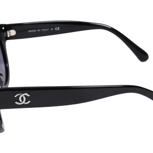 CHANEL シャネル ウェリントン サングラス アイウェア 5371-A c.501/S6 サイズ52□21 140 ココマーク ブラック 美品 中古 4a003739