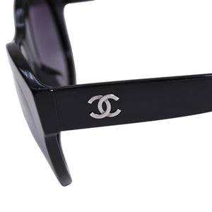 CHANEL シャネル ウェリントン サングラス アイウェア 5371-A c.501/S6 サイズ52□21 140 ココマーク ブラック 美品 中古 4a003739