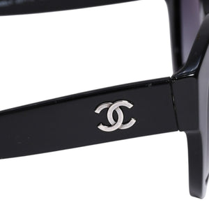 CHANEL シャネル ウェリントン サングラス アイウェア 5371-A c.501/S6 サイズ52□21 140 ココマーク ブラック 美品 中古 4a003739