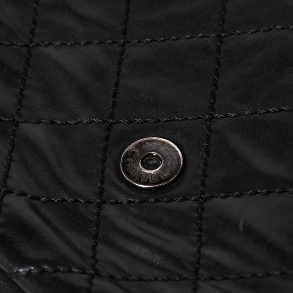 CHANEL Wild Stitch S Flap S Chain Shoulder Bag No. 17 Coco Mark Calf Leather Black Good Condition Used 4a003743