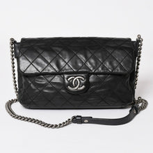 画像をギャラリービューアに読み込む, CHANEL シャネル ワイルドステッチ Sフラップ Sチェーンショルダーバッグ 17番台 ココマーク カーフレザー ブラック 美品 中古 4a003743