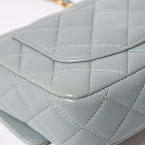Like new CHANEL Mini Matelasse 16 S Flap S Chain Shoulder Bag AS3738 Random Number Coco Mark Lambskin Used 4a003742