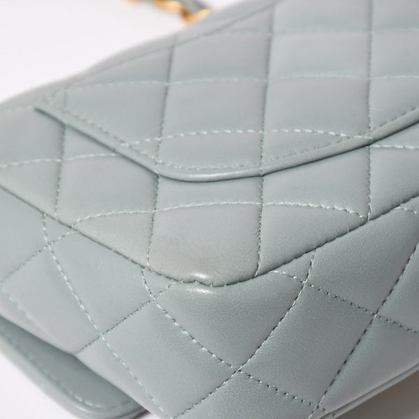Like new CHANEL Mini Matelasse 16 S Flap S Chain Shoulder Bag AS3738 Random Number Coco Mark Lambskin Used 4a003742