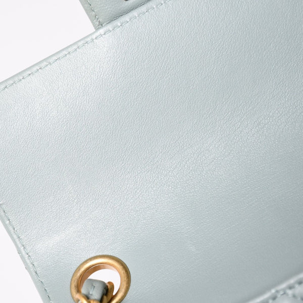 Like new CHANEL Mini Matelasse 16 S Flap S Chain Shoulder Bag AS3738 Random Number Coco Mark Lambskin Used 4a003742