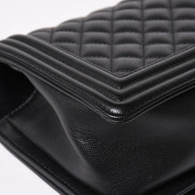 画像をギャラリービューアに読み込む, 極美品 CHANEL シャネル ボーイシャネル25 ミディアム チェーンショルダーバッグ 30番台 ココマーク キャビアスキン ブラック 中古 4a003637