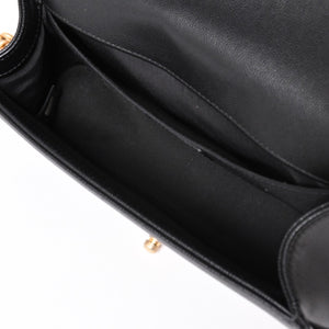 極美品 CHANEL シャネル ボーイシャネル25 ミディアム チェーンショルダーバッグ 30番台 ココマーク キャビアスキン ブラック 中古 4a003637