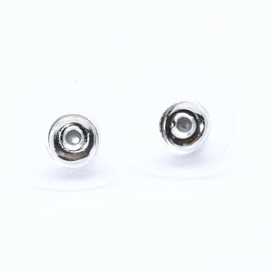 CHANEL シャネル ココマーク ボタンピアス 重量約1.68g 04S刻印 カメリア クリア ブラック ホワイト 樹脂系 両耳用 美品 中古 4a003747