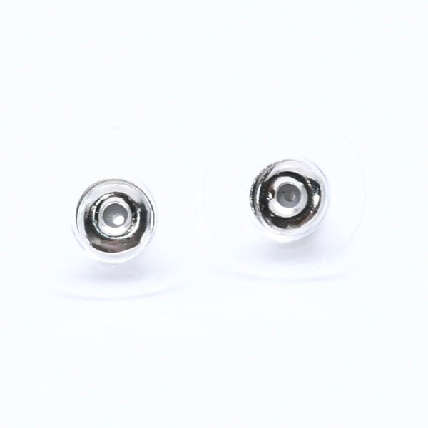CHANEL シャネル ココマーク ボタンピアス 重量約1.68g 04S刻印 カメリア クリア ブラック ホワイト 樹脂系 両耳用 美品 中古 4a003747