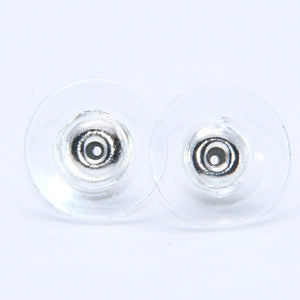 Very Good Condition CHANEL Coco Mark Earrings Weight Approximately 4.39g 01P Engraved Rhinestone Metal Silver Clear Binaural Used 4a003745