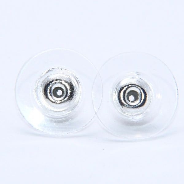 Very Good Condition CHANEL Coco Mark Earrings Weight Approximately 4.39g 01P Engraved Rhinestone Metal Silver Clear Binaural Used 4a003745