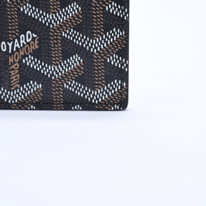 極美品 GOYARD ゴヤール サン・シュルピス カードケース STSULPPMLTY01CL01X ブラック ゴヤールディンキャンバス 中古 4a004261