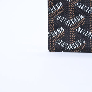 極美品 GOYARD ゴヤール サン・シュルピス カードケース STSULPPMLTY01CL01X ブラック ゴヤールディンキャンバス 中古 4a004261
