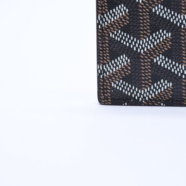 極美品 GOYARD ゴヤール サン・シュルピス カードケース STSULPPMLTY01CL01X ブラック ゴヤールディンキャンバス 中古 4a004261