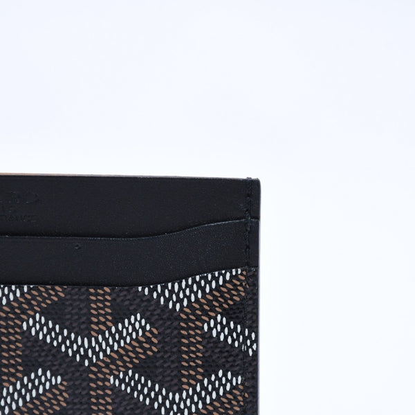 極美品 GOYARD ゴヤール サン・シュルピス カードケース STSULPPMLTY01CL01X ブラック ゴヤールディンキャンバス 中古 4a004261