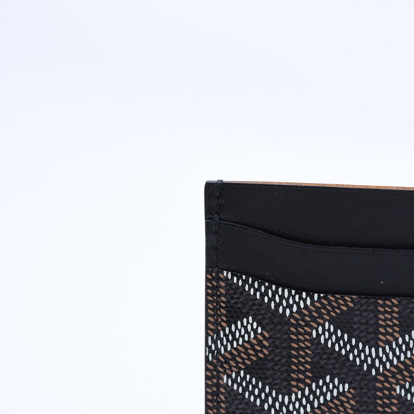 極美品 GOYARD ゴヤール サン・シュルピス カードケース STSULPPMLTY01CL01X ブラック ゴヤールディンキャンバス 中古 4a004261