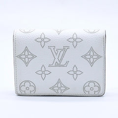 極美品 LOUIS VUITTON ルイヴィトン 折り財布 ホワイト ブラック パープル ルイヴィトン モノグラム ポルトフォイユ クレア ホワイト パープル M80554 中古 4a004266