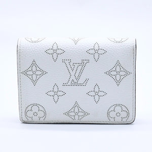 極美品 LOUIS VUITTON ルイヴィトン 折り財布 ホワイト ブラック パープル ルイヴィトン モノグラム ポルトフォイユ クレア ホワイト パープル M80554 中古 4a004266