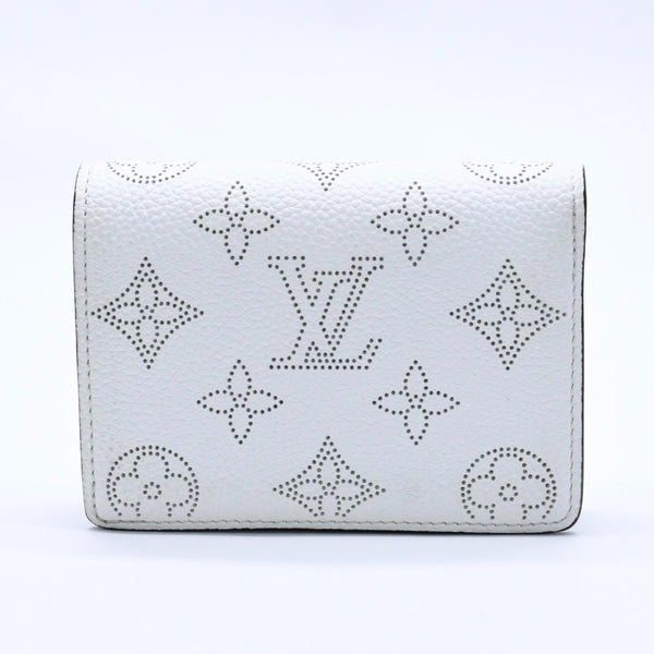 極美品 LOUIS VUITTON ルイヴィトン 折り財布 ホワイト ブラック パープル ルイヴィトン モノグラム ポルトフォイユ クレア ホワイト パープル M80554 中古 4a004266