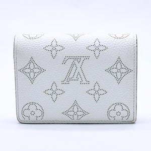 極美品 LOUIS VUITTON ルイヴィトン 折り財布 ホワイト ブラック パープル ルイヴィトン モノグラム ポルトフォイユ クレア ホワイト パープル M80554 中古 4a004266