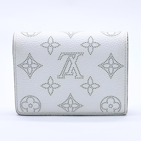 極美品 LOUIS VUITTON ルイヴィトン 折り財布 ホワイト ブラック パープル ルイヴィトン モノグラム ポルトフォイユ クレア ホワイト パープル M80554 中古 4a004266