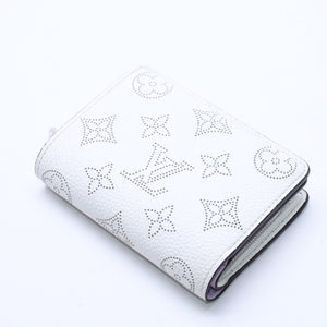 極美品 LOUIS VUITTON ルイヴィトン 折り財布 ホワイト ブラック パープル ルイヴィトン モノグラム ポルトフォイユ クレア ホワイト パープル M80554 中古 4a004266