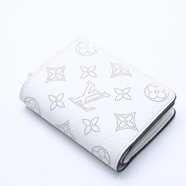 極美品 LOUIS VUITTON ルイヴィトン 折り財布 ホワイト ブラック パープル ルイヴィトン モノグラム ポルトフォイユ クレア ホワイト パープル M80554 中古 4a004266
