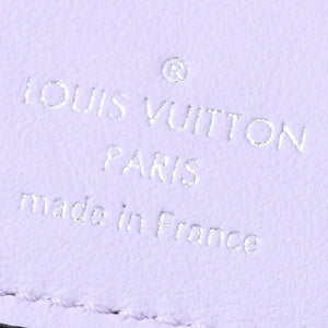 極美品 LOUIS VUITTON ルイヴィトン 折り財布 ホワイト ブラック パープル ルイヴィトン モノグラム ポルトフォイユ クレア ホワイト パープル M80554 中古 4a004266