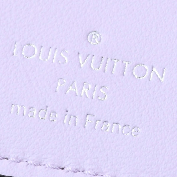 極美品 LOUIS VUITTON ルイヴィトン 折り財布 ホワイト ブラック パープル ルイヴィトン モノグラム ポルトフォイユ クレア ホワイト パープル M80554 中古 4a004266