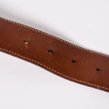 Load image into Gallery viewer, 極美品 CHROME HEARTS クロムハーツ ベルト ストラップ サイズ34 セメタリー クロスパッチ シルバー925 レザー 中古 4a003757