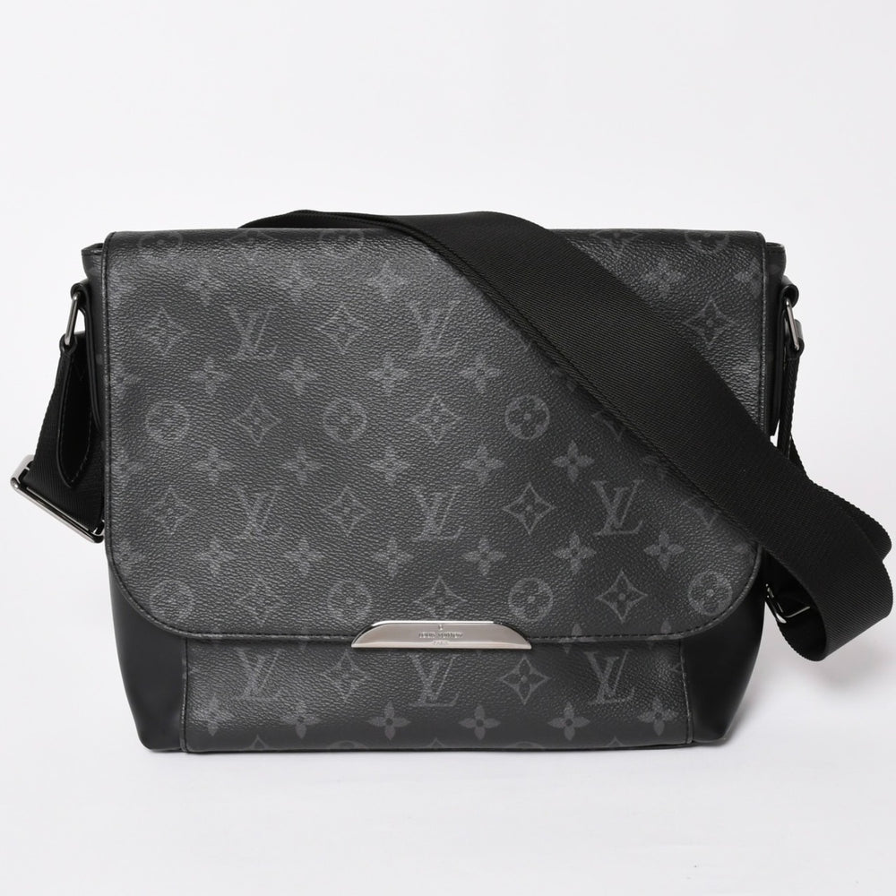 Very good condition LOUIS VUITTON Messenger PM Explorer Monogram Black Eclipse M40565 Silver hardware Used 4a003674