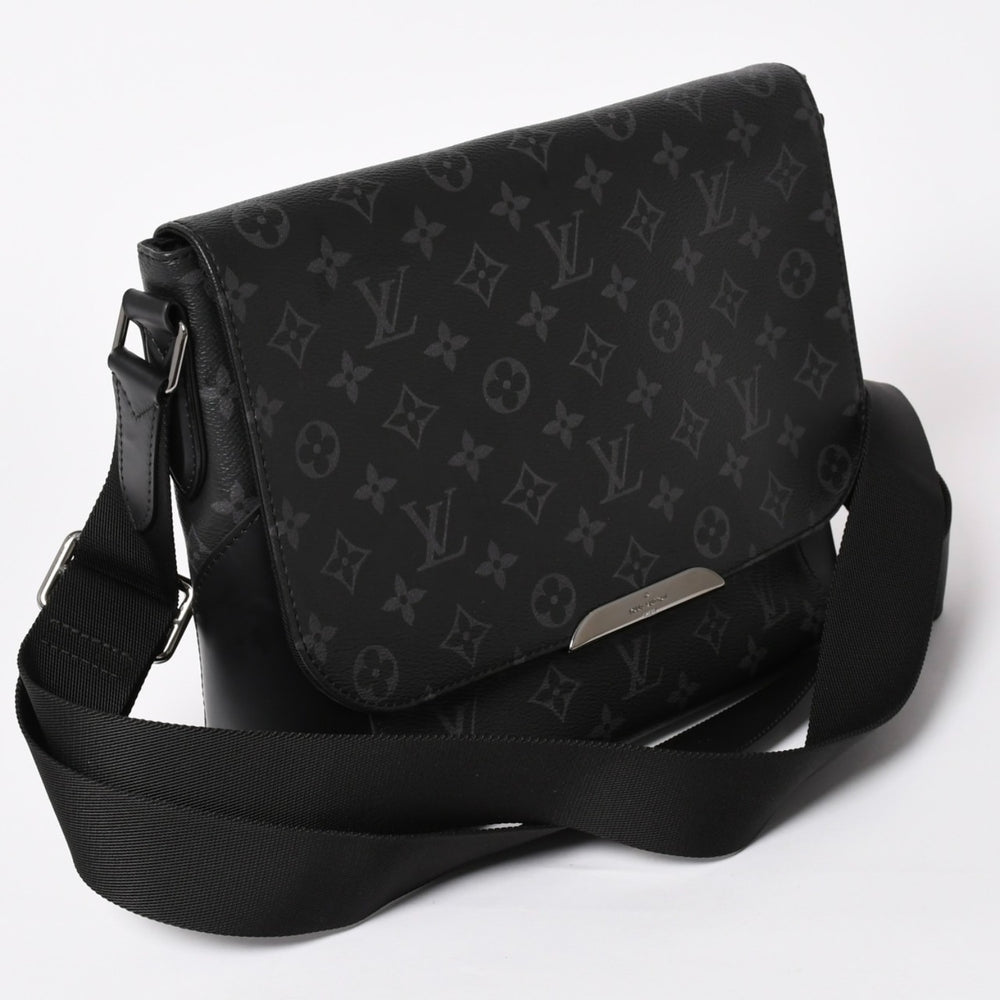 Very good condition LOUIS VUITTON Messenger PM Explorer Monogram Black Eclipse M40565 Silver hardware Used 4a003674