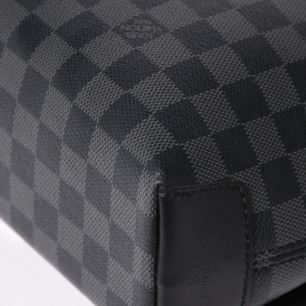 極美品 LOUIS VUITTON ルイヴィトン ディスリクト MM メッセンジャーバッグ N40350 ショルダーバッグ ダミエグラフィクト ブラック シルバー金具 中古 4a003675