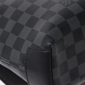 極美品 LOUIS VUITTON ルイヴィトン ディスリクト MM メッセンジャーバッグ N40350 ショルダーバッグ ダミエグラフィクト ブラック シルバー金具 中古 4a003675