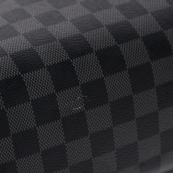 極美品 LOUIS VUITTON ルイヴィトン ディスリクト MM メッセンジャーバッグ N40350 ショルダーバッグ ダミエグラフィクト ブラック シルバー金具 中古 4a003675